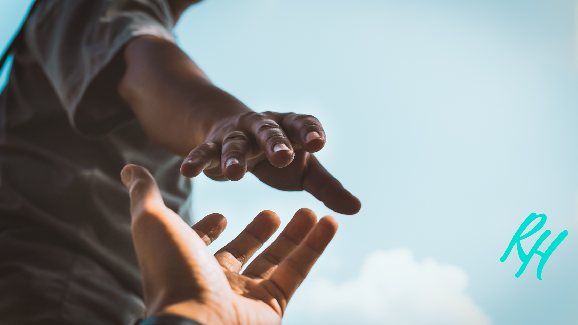 hand reaching out to help